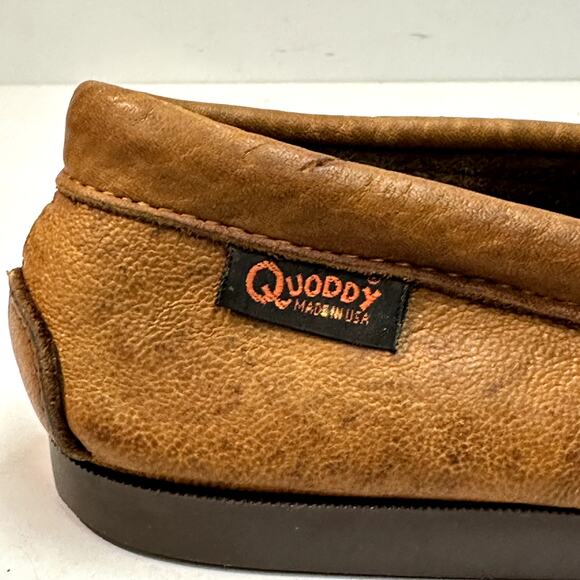 VERY GOOD Quoddy Men's Canoe Lace Up Moccasin Whipstitch Camp Moc Made in USA 11 - Picture 7 of 11